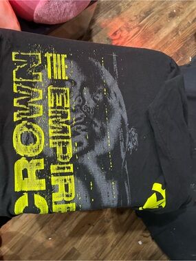 Black and Yellow Graphic Crewneck T-Shirt